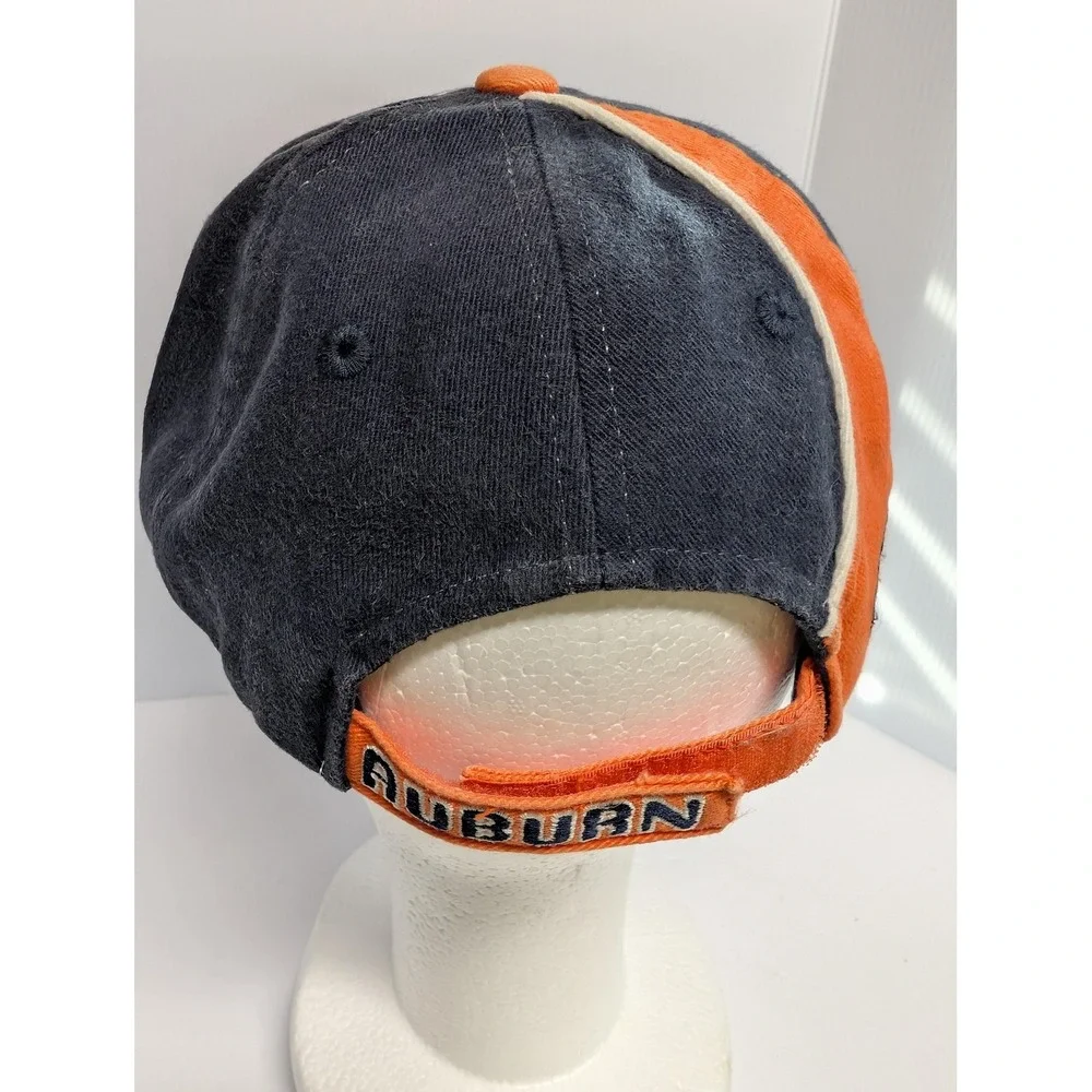 Auburn Tigers Hat Cap Strap Back Mens Blue Orange NCAA College Football Two Tone